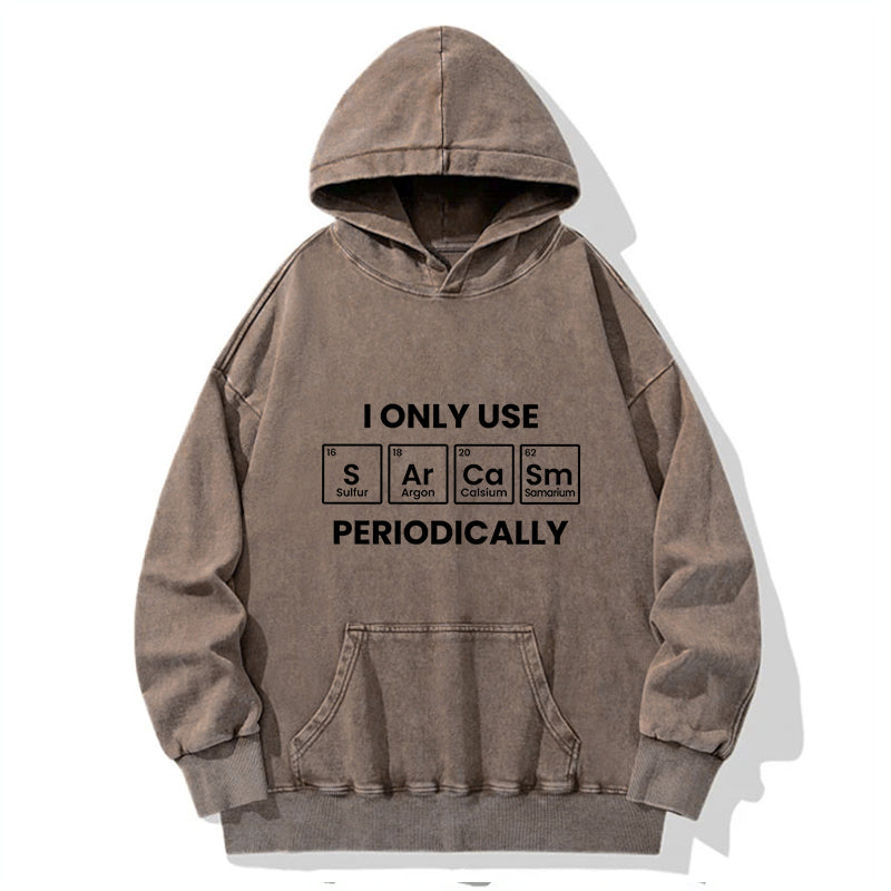 Tokyo-Tiger Interesting Chemical Elements Washed Hoodie