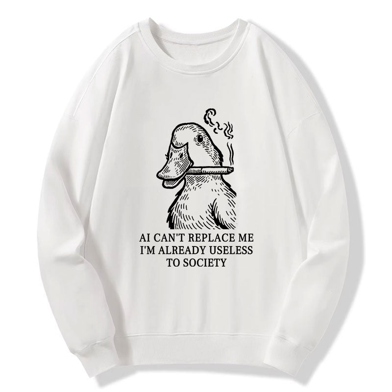 Tokyo-Tiger Smoking Duck Funny Classic Sweatshirt