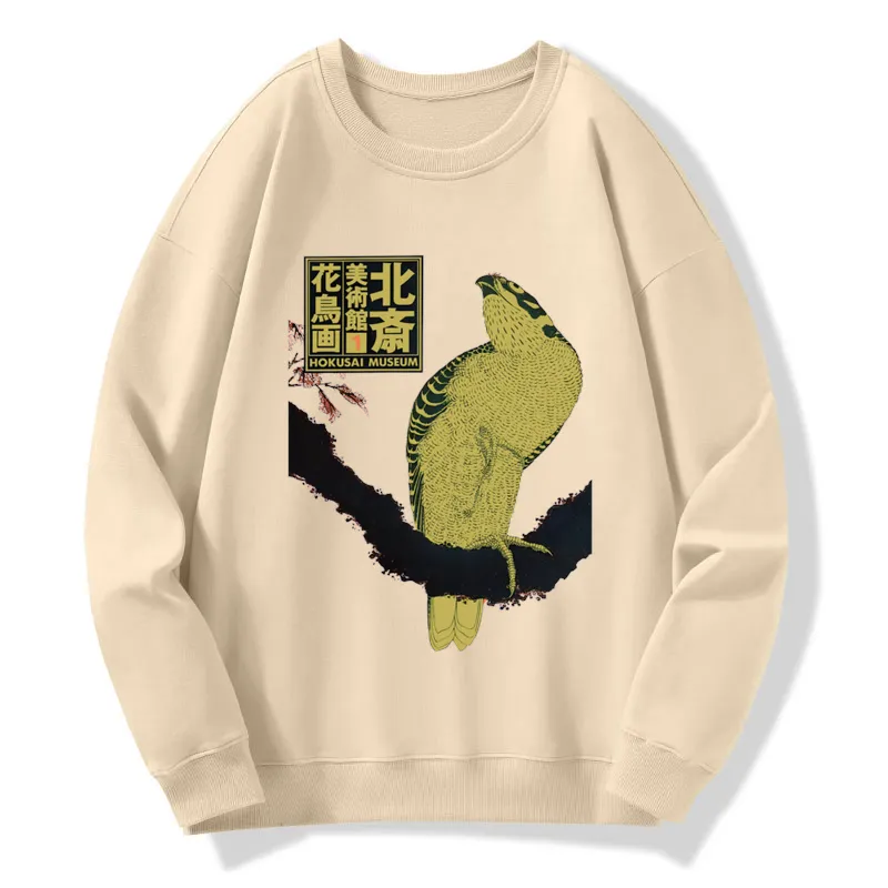Tokyo-Tiger Hokusai Museum Flower And Bird Sweatshirt