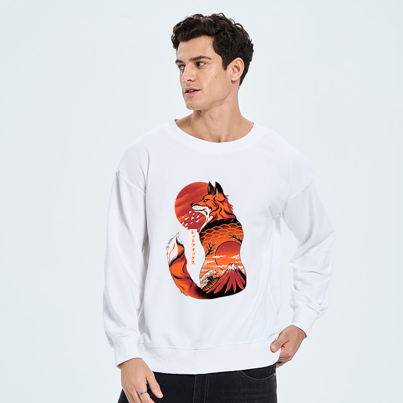 Tokyo-Tiger Japanese Fox KitsuneTattoo Sweatshirt