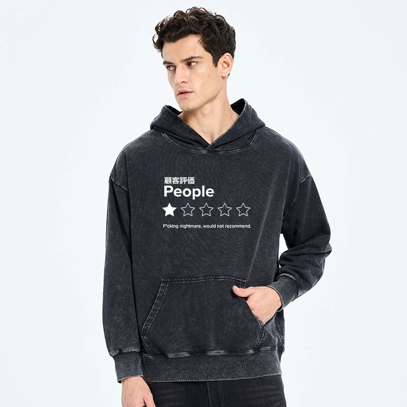 Tokyo-Tiger Evaluation People Washed Hoodie