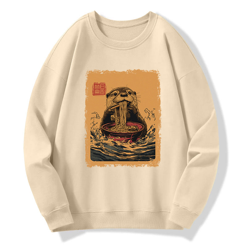 Tokyo-Tiger Ramen Lover Otter Sweatshirt
