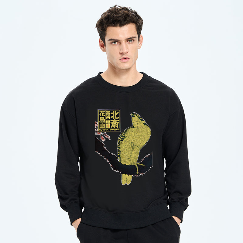 Tokyo-Tiger Hokusai Museum Flower And Bird Sweatshirt