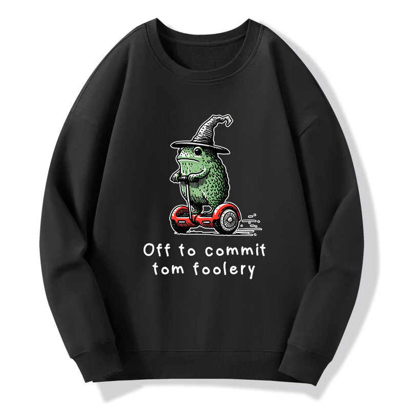 Tokyo-Tiger Frog Riding A Balance Scooter Classic Sweatshirt