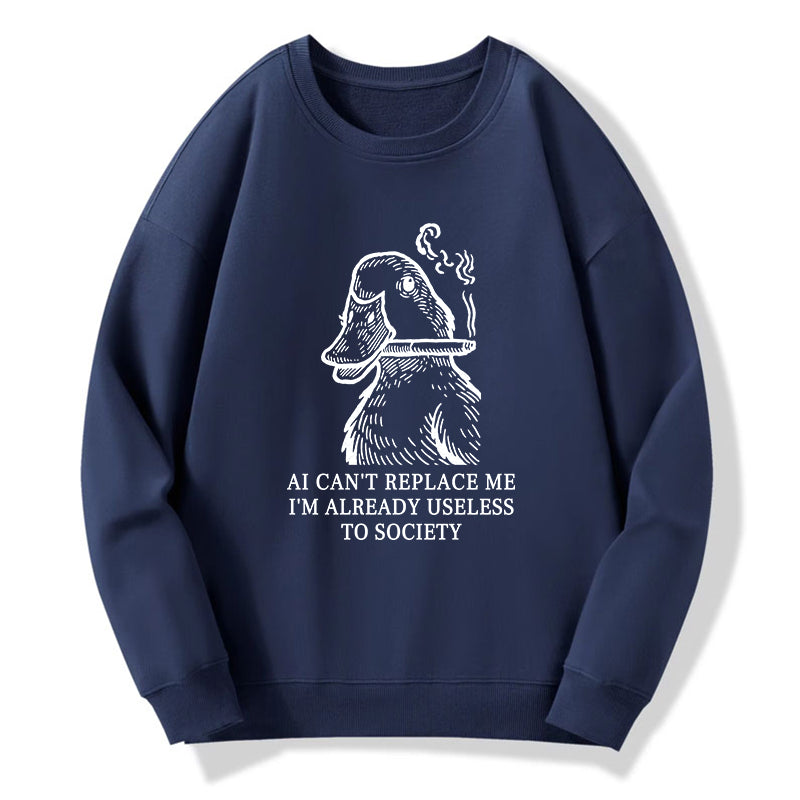 Tokyo-Tiger Smoking Duck Funny Classic Sweatshirt