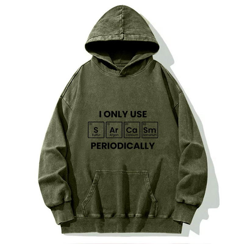 Tokyo-Tiger Interesting Chemical Elements Washed Hoodie