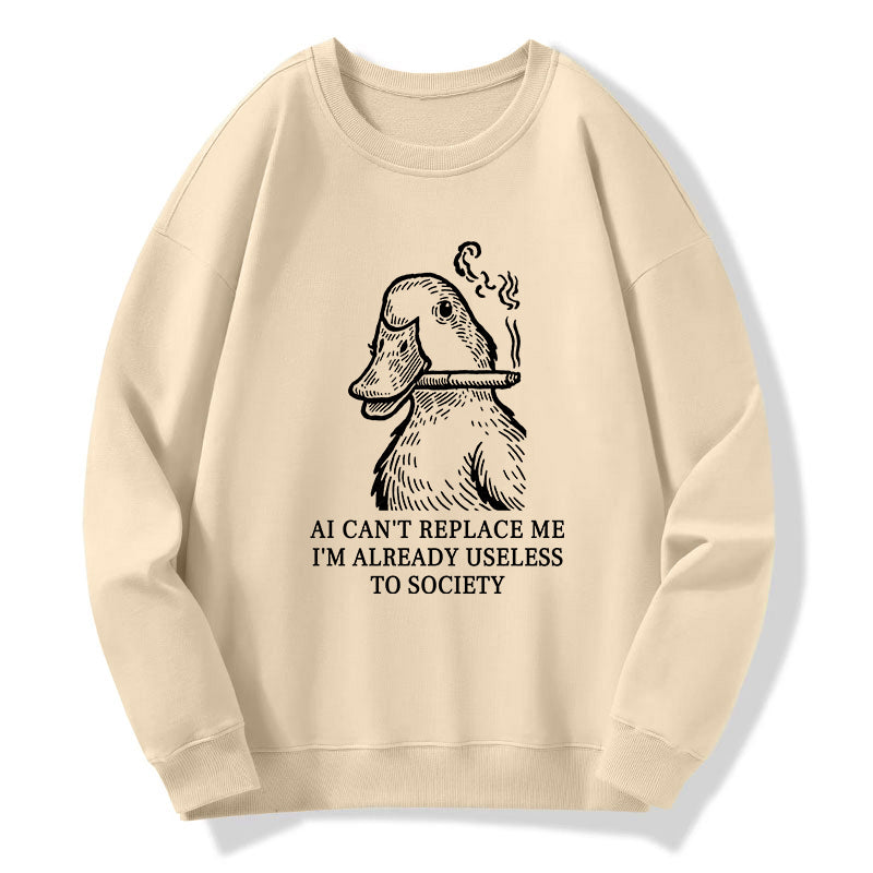 Tokyo-Tiger Smoking Duck Funny Classic Sweatshirt