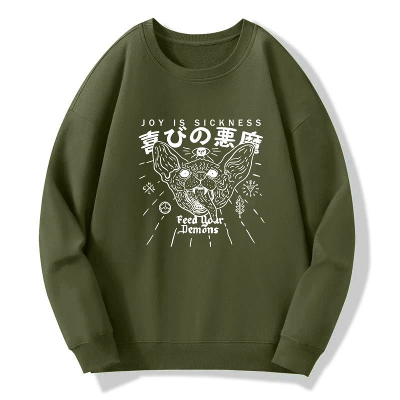 Tokyo-Tiger Joy Is Sickness Sweatshirt