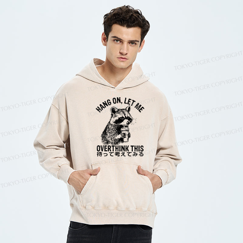 Tokyo-Tiger Overthink Raccoon Washed Hoodie