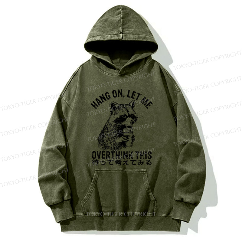 Tokyo-Tiger Overthink Raccoon Washed Hoodie