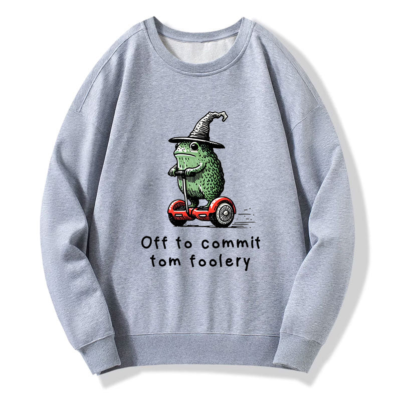 Tokyo-Tiger Frog Riding A Balance Scooter Classic Sweatshirt