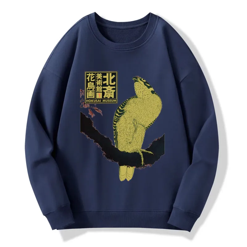 Tokyo-Tiger Hokusai Museum Flower And Bird Sweatshirt
