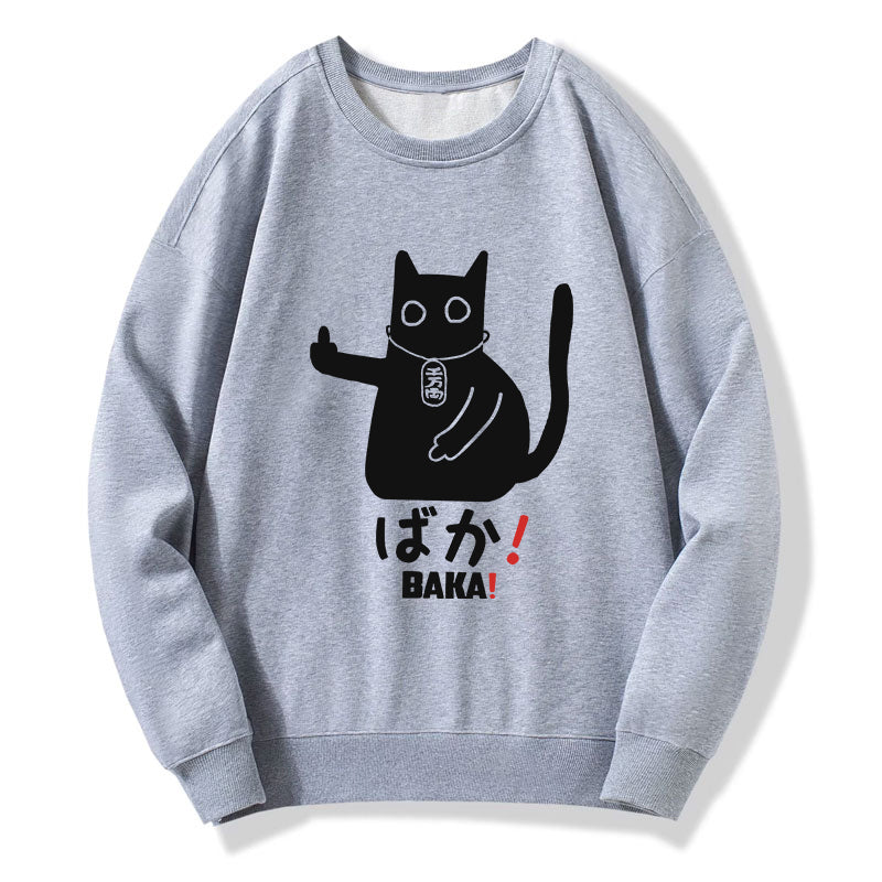 Tokyo-Tiger Japanese Baka Cat Sweatshirt