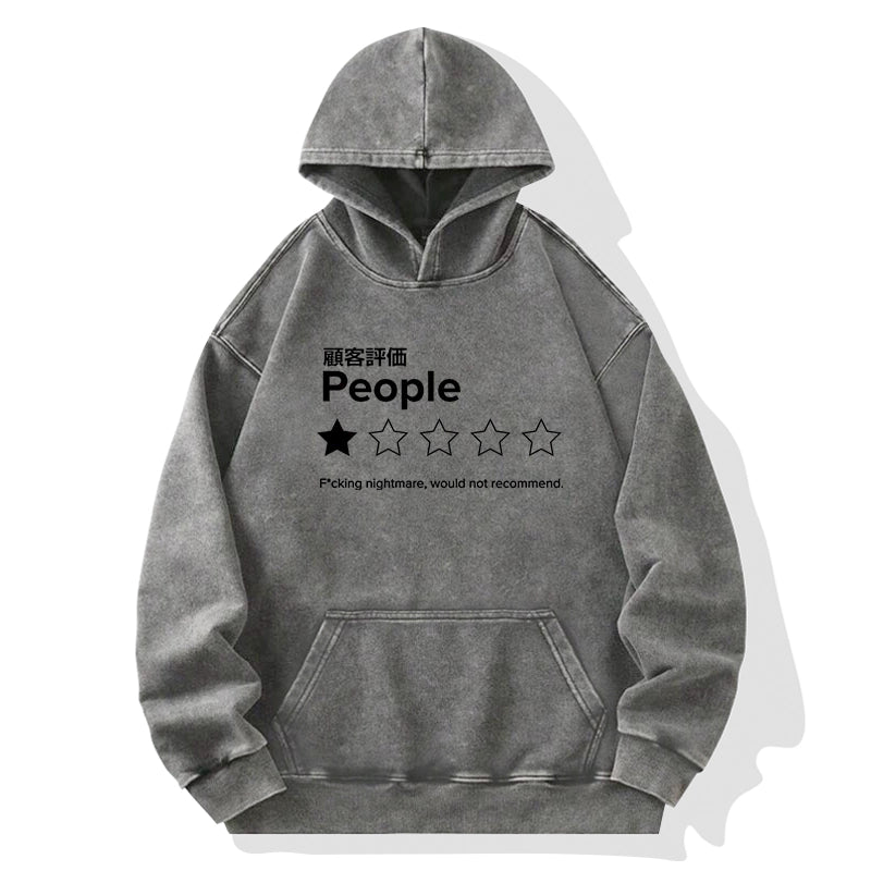 Tokyo-Tiger Evaluation People Washed Hoodie
