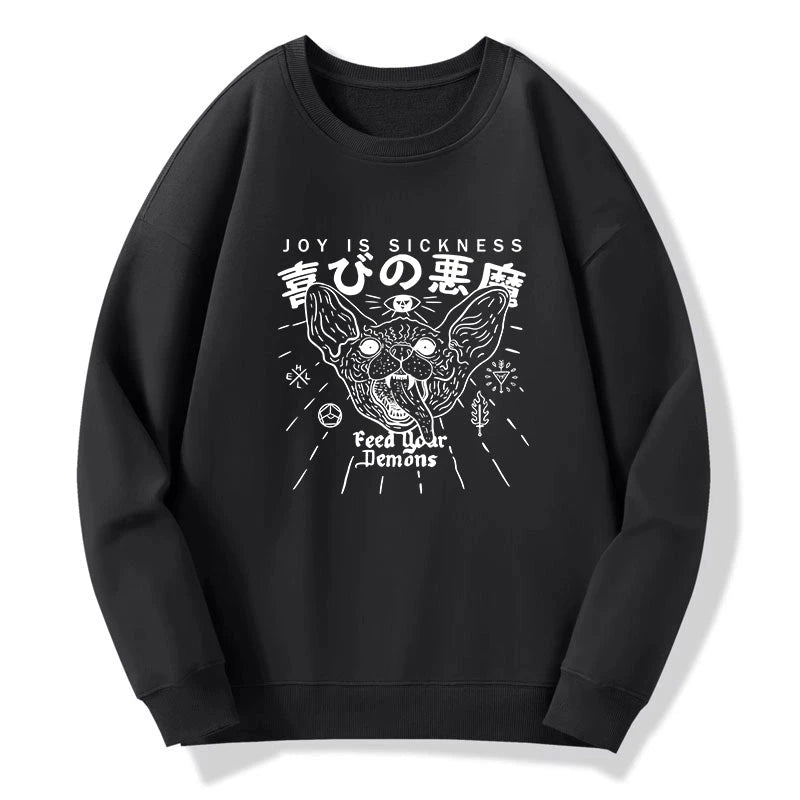 Tokyo-Tiger Joy Is Sickness Sweatshirt