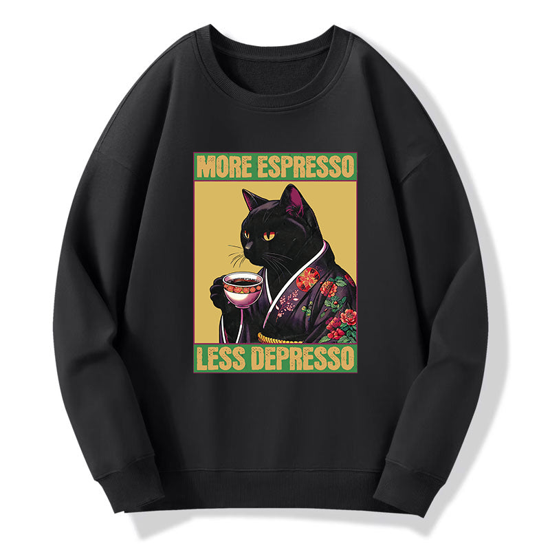 Tokyo-Tiger Up Caffeine Down Depression Classic Sweatshirt