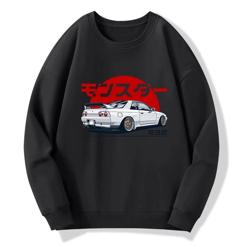 Tokyo-Tiger Monster. Skyline R32 GTR Sweatshirt
