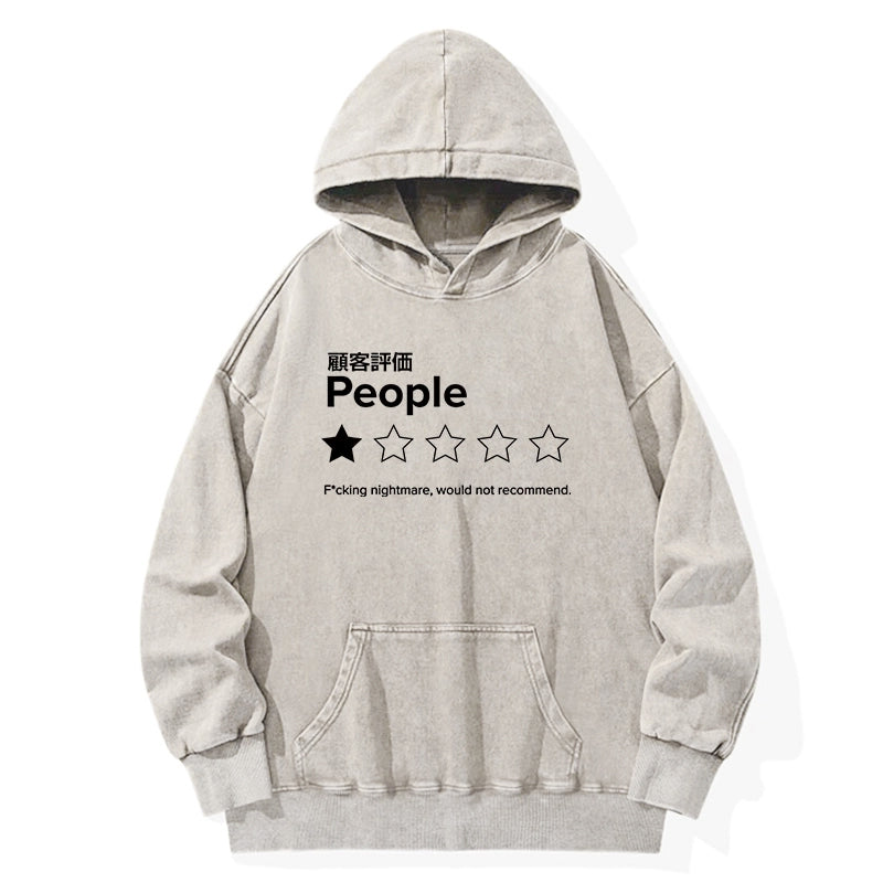 Tokyo-Tiger Evaluation People Washed Hoodie