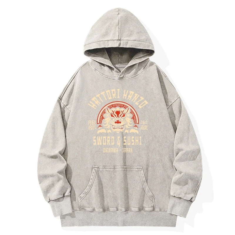 Tokyo-Tiger Hattori Hanzo Sword Washed Hoodie