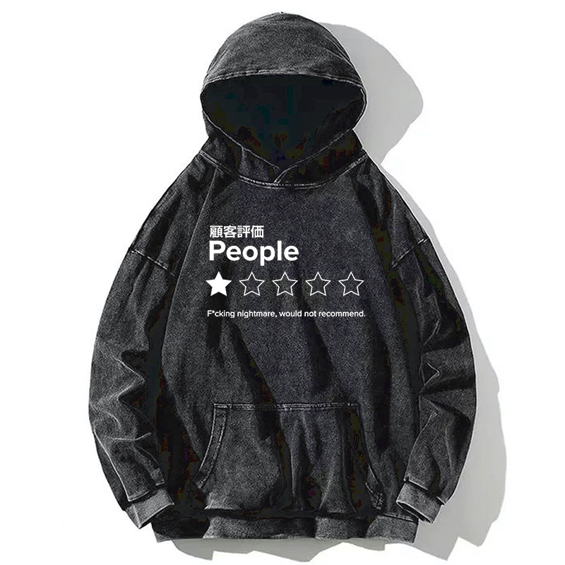 Tokyo-Tiger Evaluation People Washed Hoodie