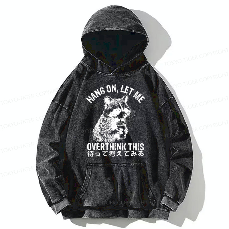 Tokyo-Tiger Overthink Raccoon Washed Hoodie
