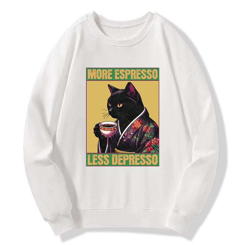 Tokyo-Tiger Up Caffeine Down Depression Classic Sweatshirt