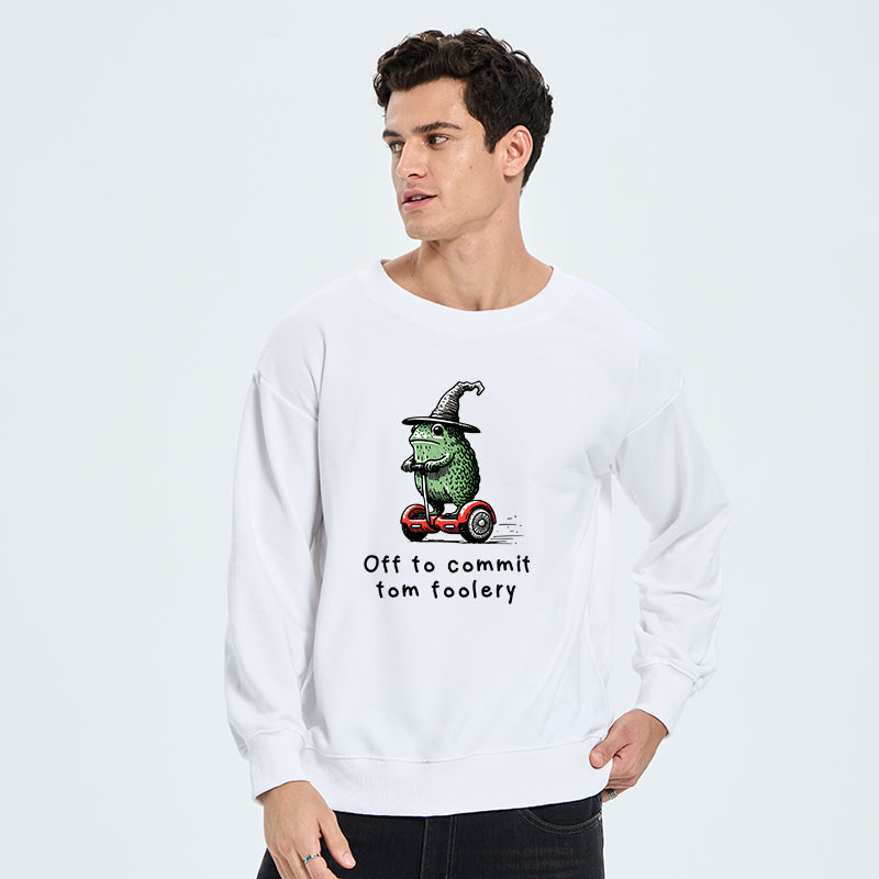 Tokyo-Tiger Frog Riding A Balance Scooter Classic Sweatshirt