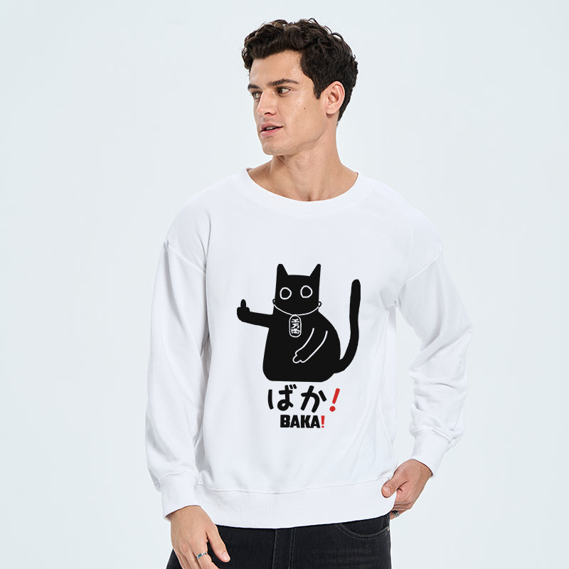Tokyo-Tiger Japanese Baka Cat Sweatshirt