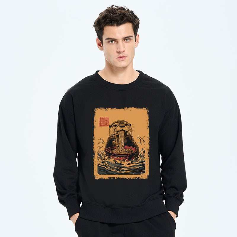 Tokyo-Tiger Ramen Lover Otter Sweatshirt