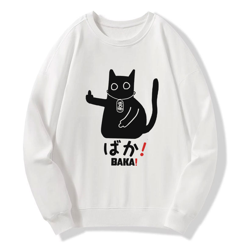 Tokyo-Tiger Japanese Baka Cat Sweatshirt