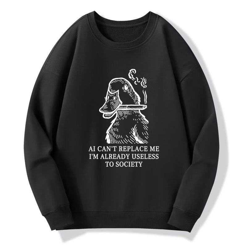 Tokyo-Tiger Smoking Duck Funny Classic Sweatshirt