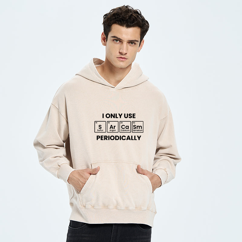 Tokyo-Tiger Interesting Chemical Elements Washed Hoodie